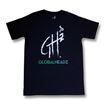 GlobalHeadz Custom Tagless Black T-Shirt